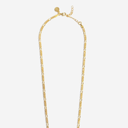 COLLANA GRUMETTA 080 3+1 PLACCATA ORO GIALLO