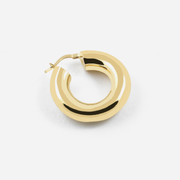 ORECCHINO A CERCHIO FILO TONDO 7MM PLACCATO ORO GIALLO