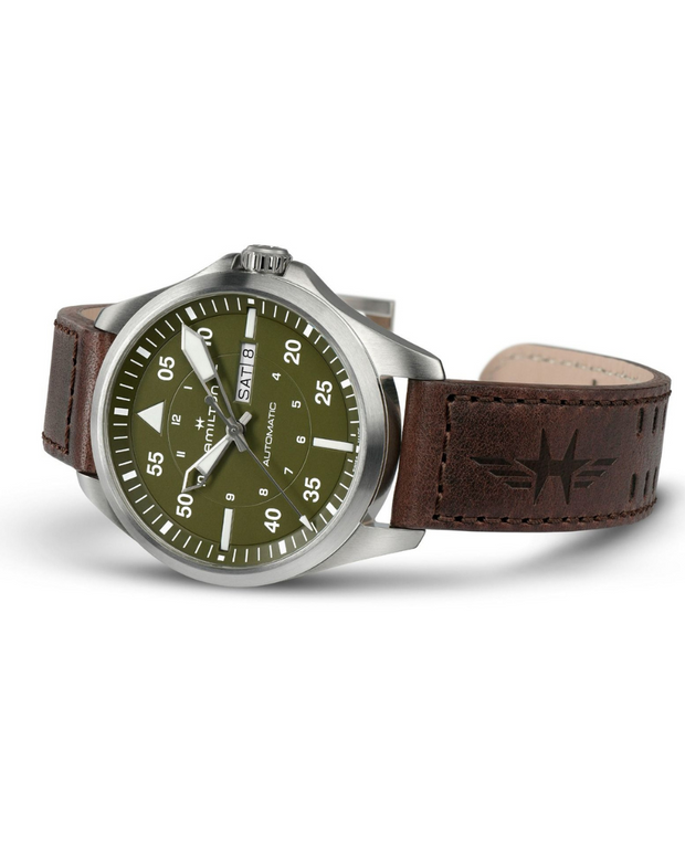 khaki aviation pilot day date auto