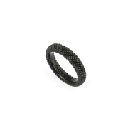 ANELLO FEDE PUNTINATA TOTAL BLACK