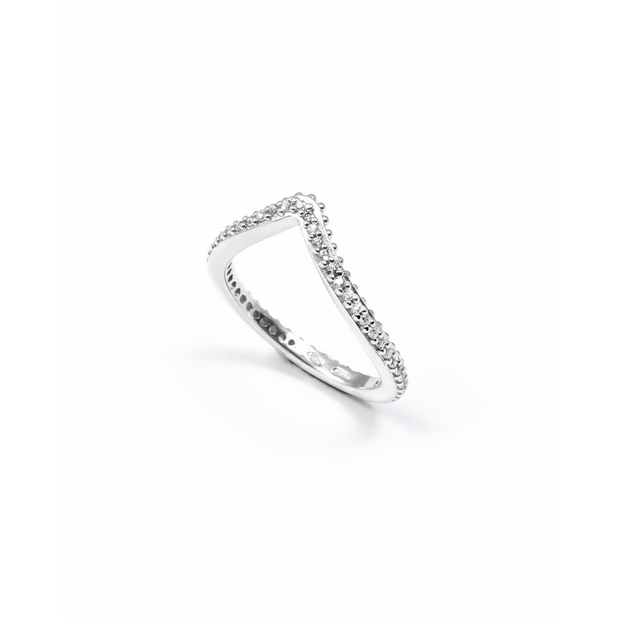 ANELLO FEDINA CHEVRON BIND CON BRILLANTI