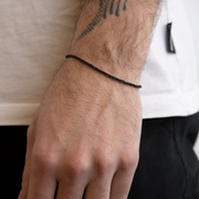 BRACCIALE LUCE IN ARGENTO PLACATO RUTENIO