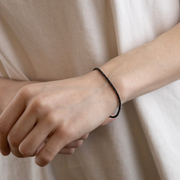 BRACCIALE LUCE IN ARGENTO PLACATO RUTENIO