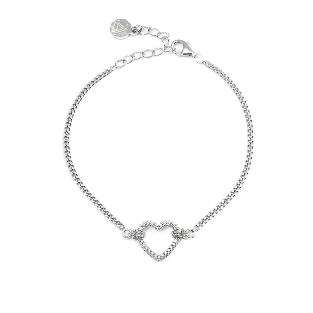 BRACCIALE TIGHT LOVE CON CUORE CON BRILLANTI