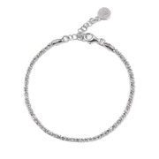 BRACCIALE LUCE IN ARGENTO RODIATO