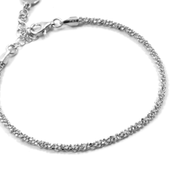 BRACCIALE LUCE IN ARGENTO RODIATO