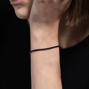 BRACCIALE TENNIS NERO