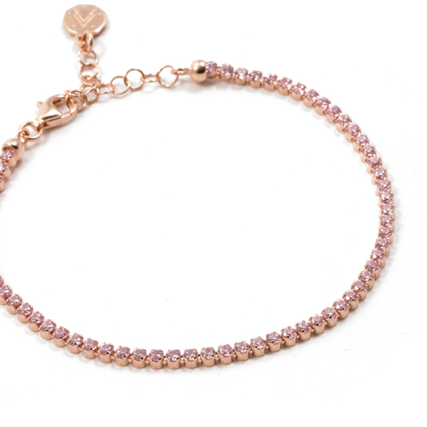 BRACCIALE TENNIS ROSA