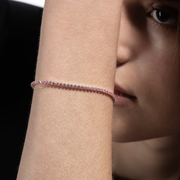 BRACCIALE TENNIS ROSA