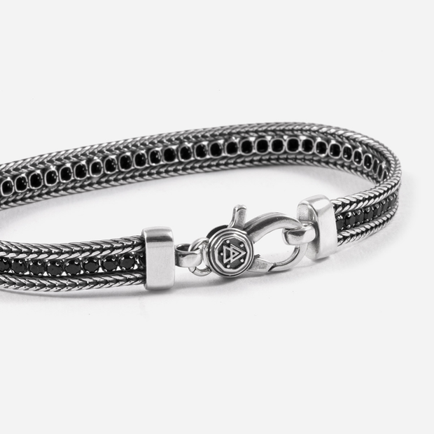 BRACCIALE TENNIS BLACK FOXTAIL