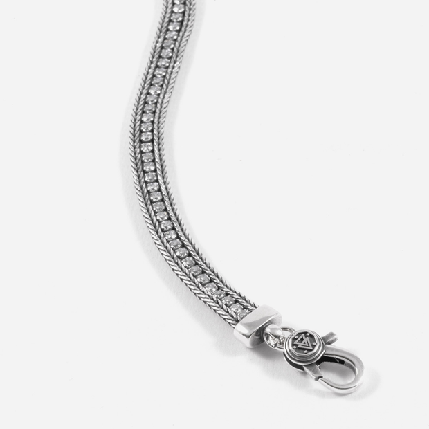 BRACCIALE TENNIS WHITE FOXTAIL CON BRILLANTI